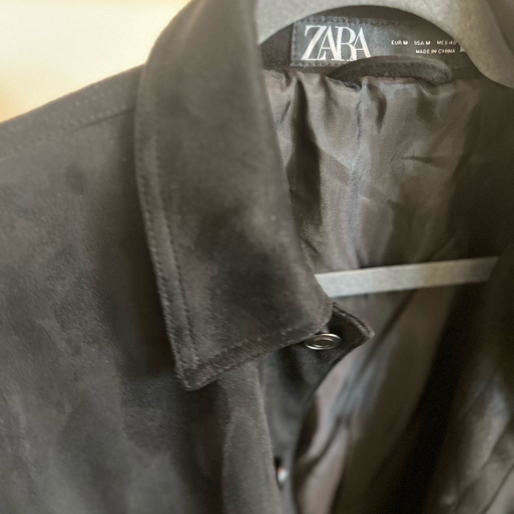 Zara Black Bomber Jacket Classic Style